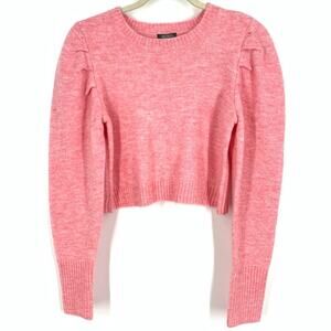 Wild Fable Pink Puff Sleeve Sweater Size Small NWT